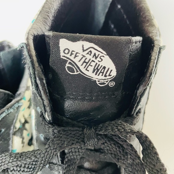 VANS•SK-8 HI•ZIPPER BACKS•SCARDY CAT PRINT•WOMENS SIZE 7 / MENS SIZE 5.5 - Picture 6 of 9